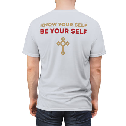 "Know Your Self", Unisex T-shirt (Inked Silk Grey)