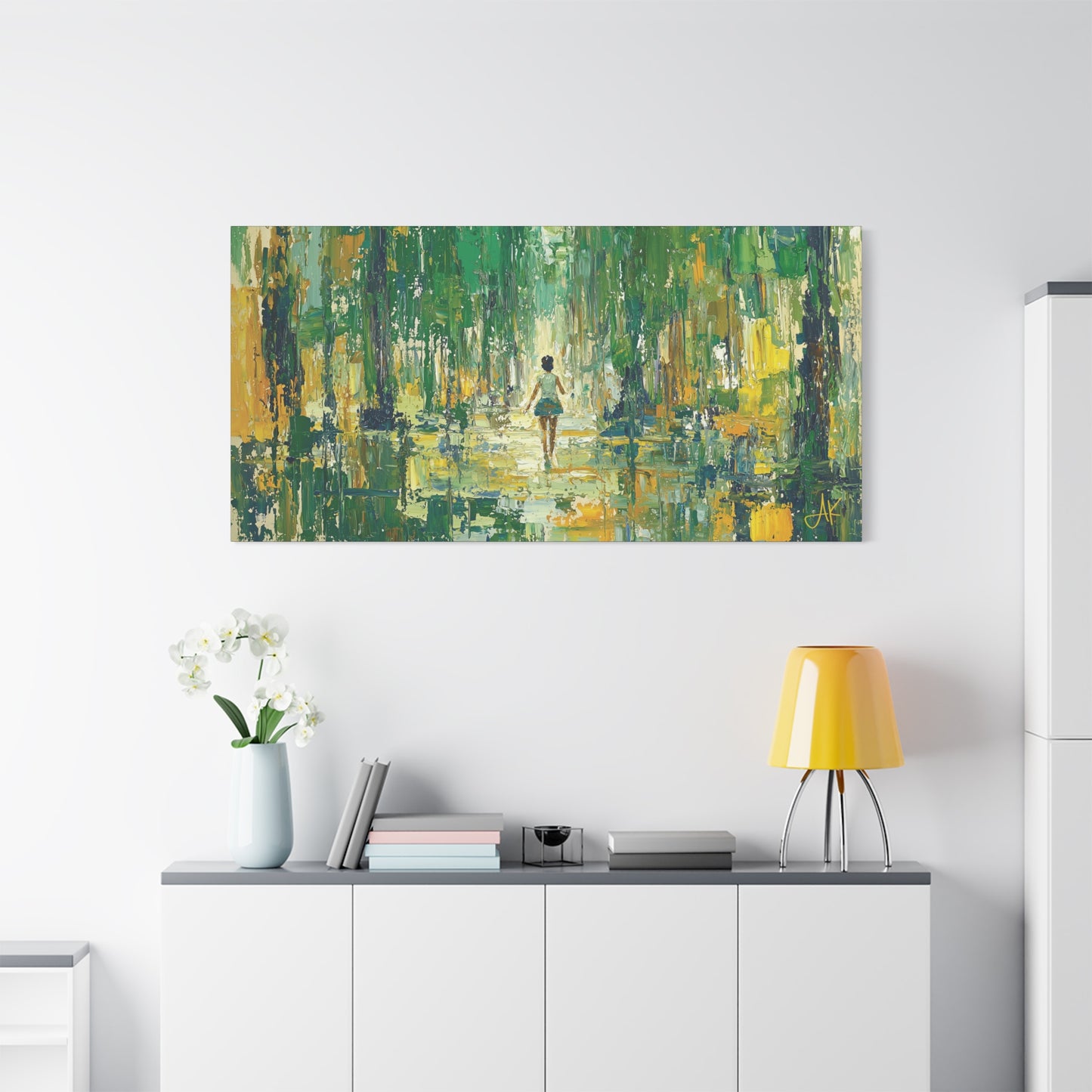 "Child of Green Rains", Fine Art Matte Canvas, Stretched, 1.25"