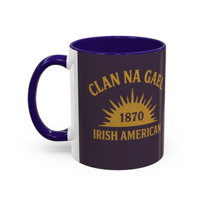"Clan na Gael - Irish American", Colorful Mugs (11oz, 15oz) (Purple Verbena)