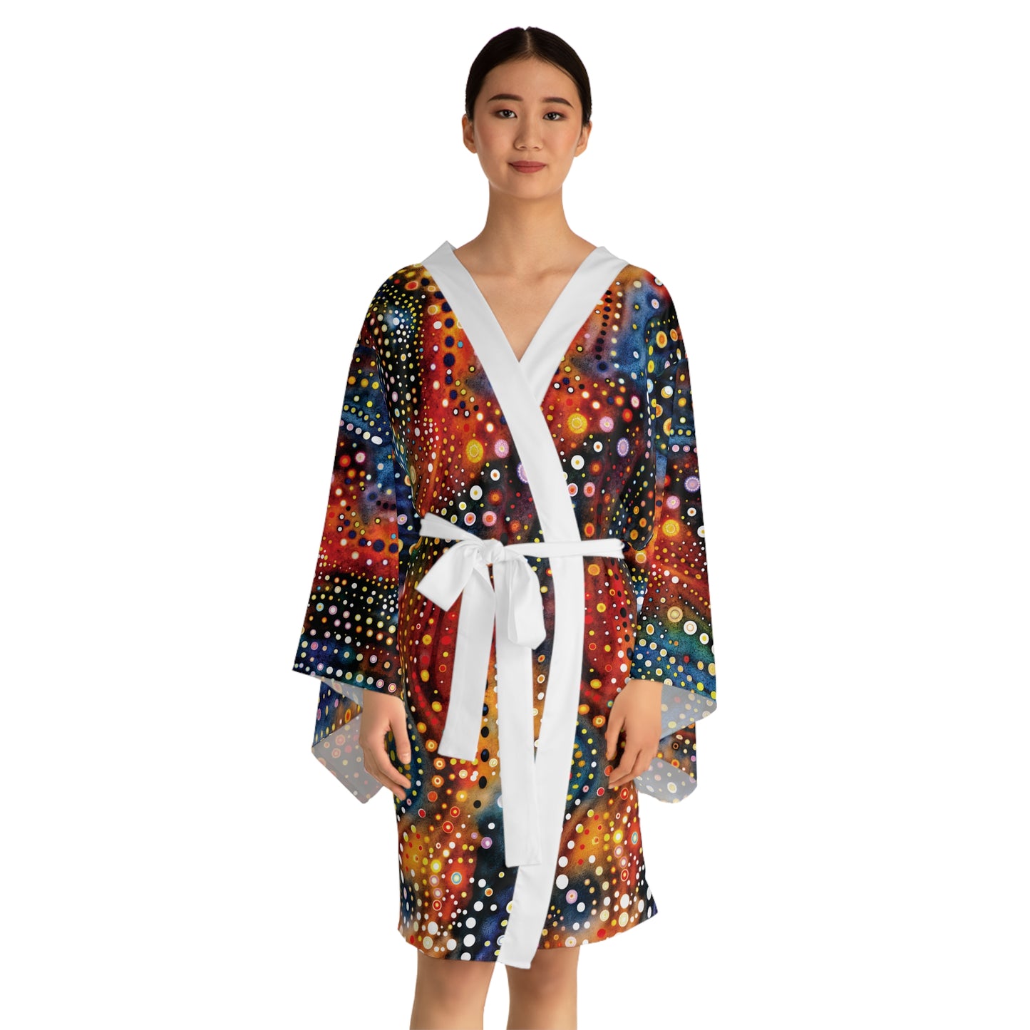 "Abstract 69", Long Sleeve Kimono Robe