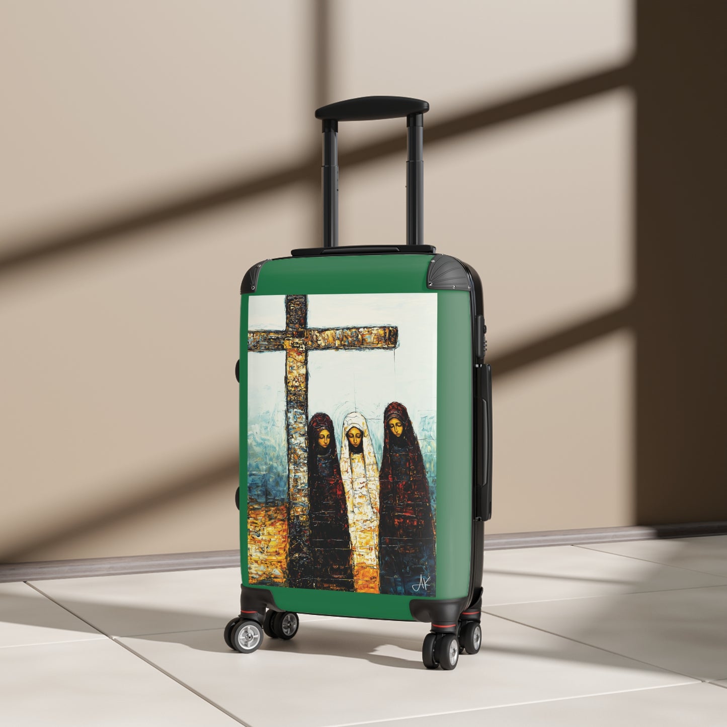 "At-the-Foot of the Cross - John 19:25", Suitcases (Dark Green)