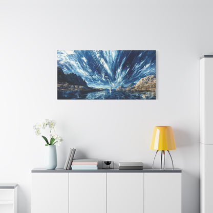 "Ancient Highway Racing Riven Sky", Fine Art Matte Canvas, Stretched, 1.25"