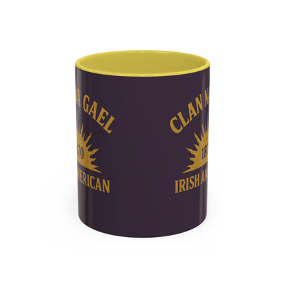 "Clan na Gael - Irish American", Colorful Mugs (11oz, 15oz) (Purple Verbena)