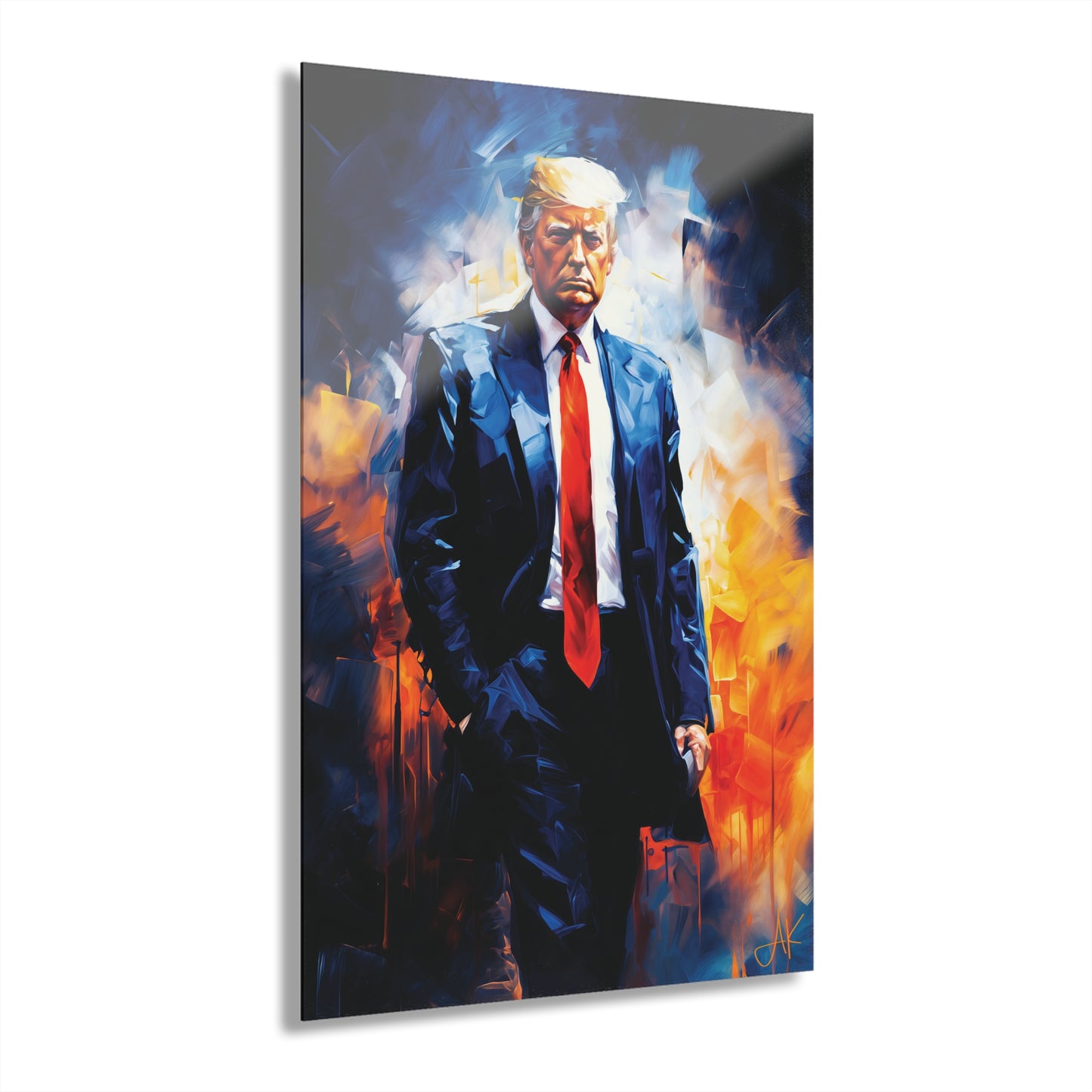 "Trump Portrait" #22, Acrylic Wall Prints (French Cleat Hanging)
