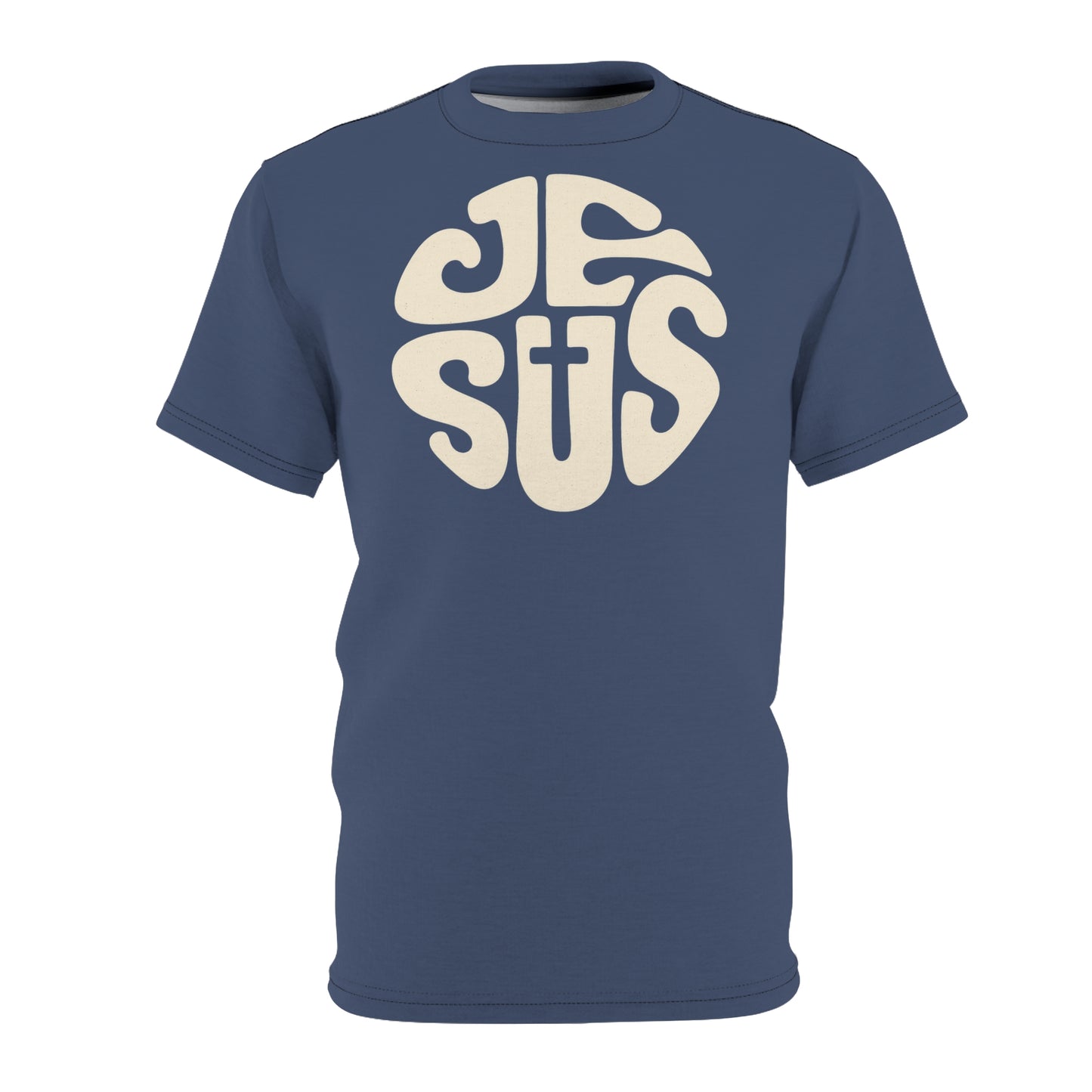"Retro Jesus", Unisex T-shirt (Signature Blue)
