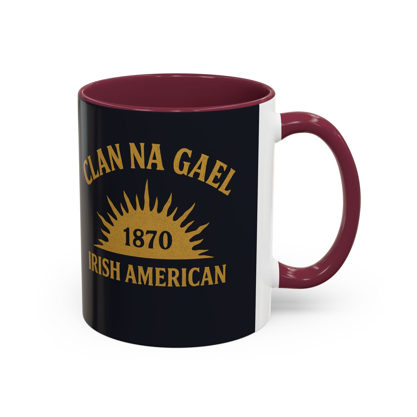 "Clan na Gael - Irish American", Colorful Mugs (11oz, 15oz) (Black Denim)