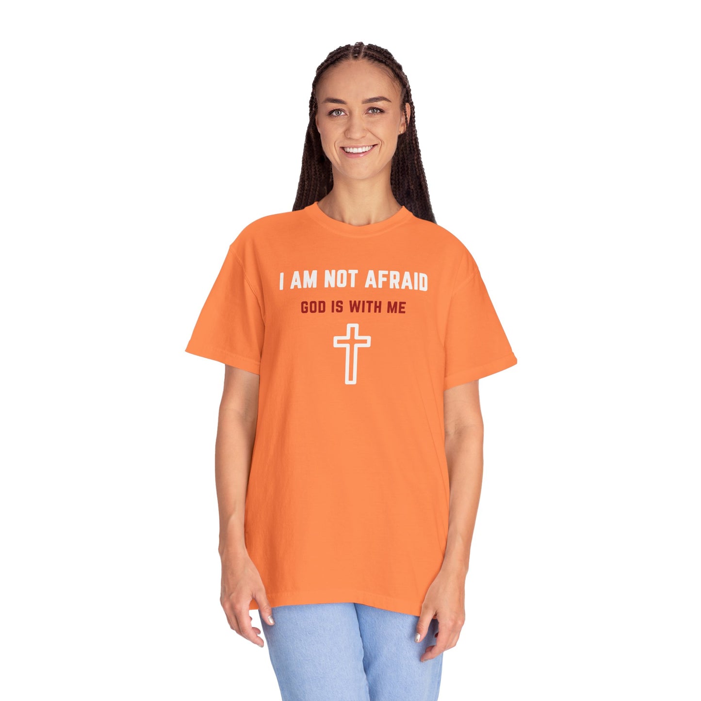"I am not Afraid", Unisex T-shirt (Dark Colors)