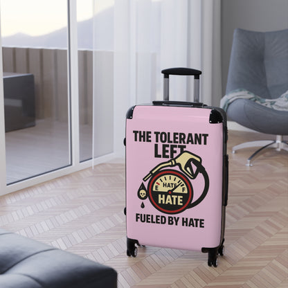 "The Tolerant Left", Suitcase (Abbey Veil Pink)