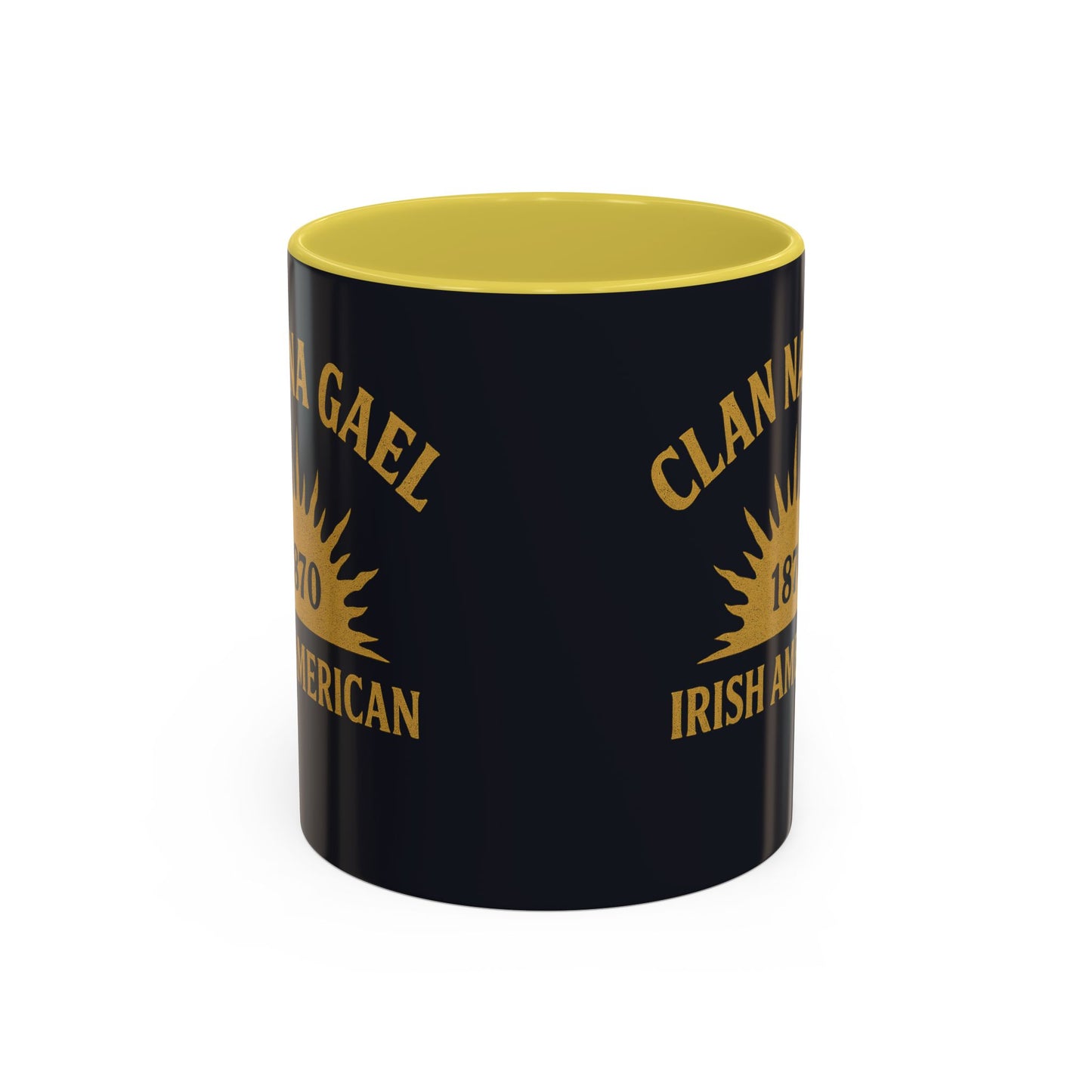 "Clan na Gael - Irish American", Colorful Mugs (11oz, 15oz) (Black Denim)
