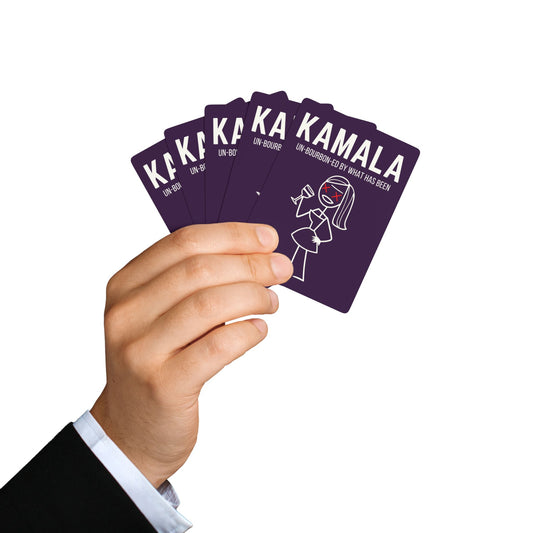 "KAMALA un-Bourbon-ed" #01, Political Playing Cards (Purple Nights)