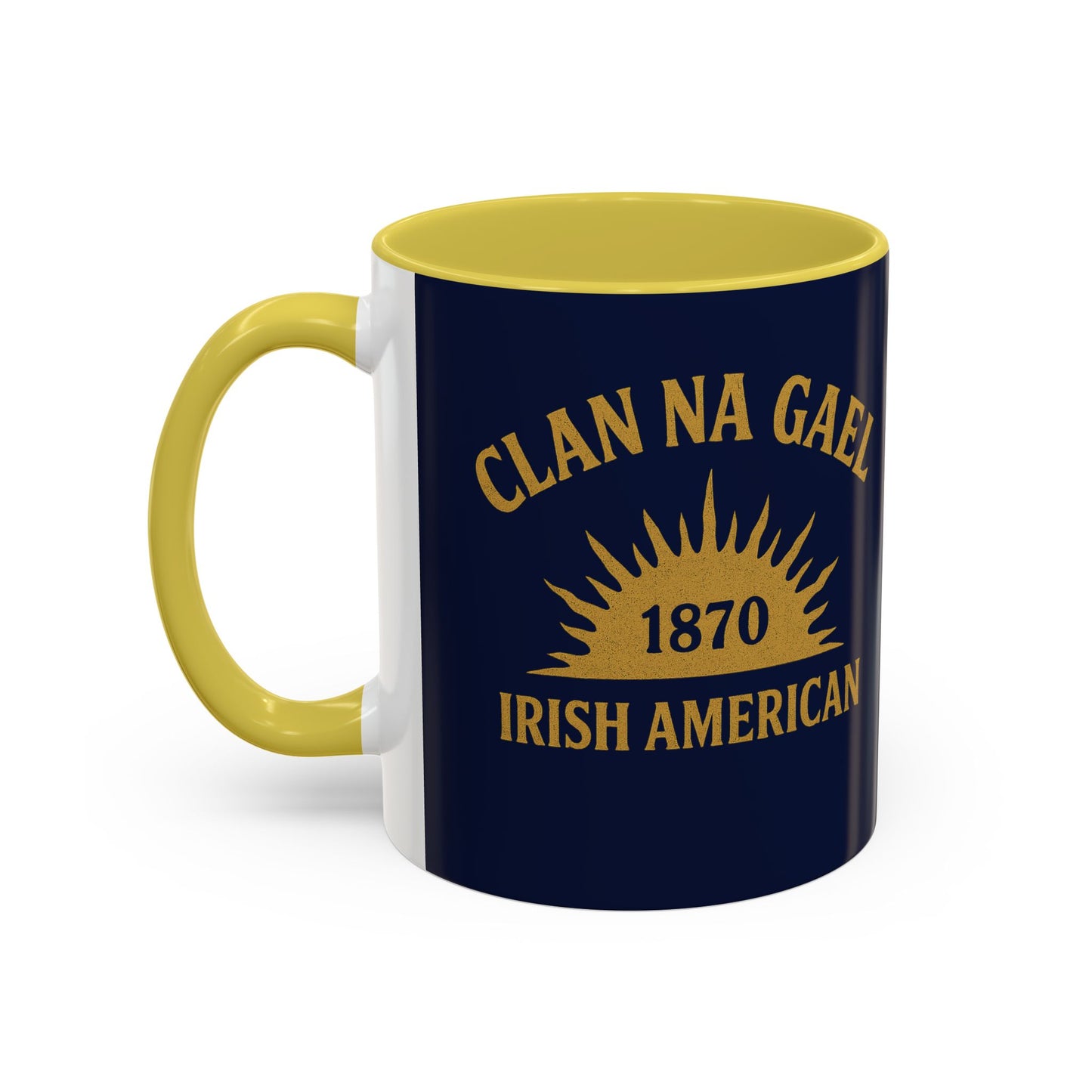 "Clan na Gael - Irish American", Colorful Mugs (11oz, 15oz) (Mariana Blue)