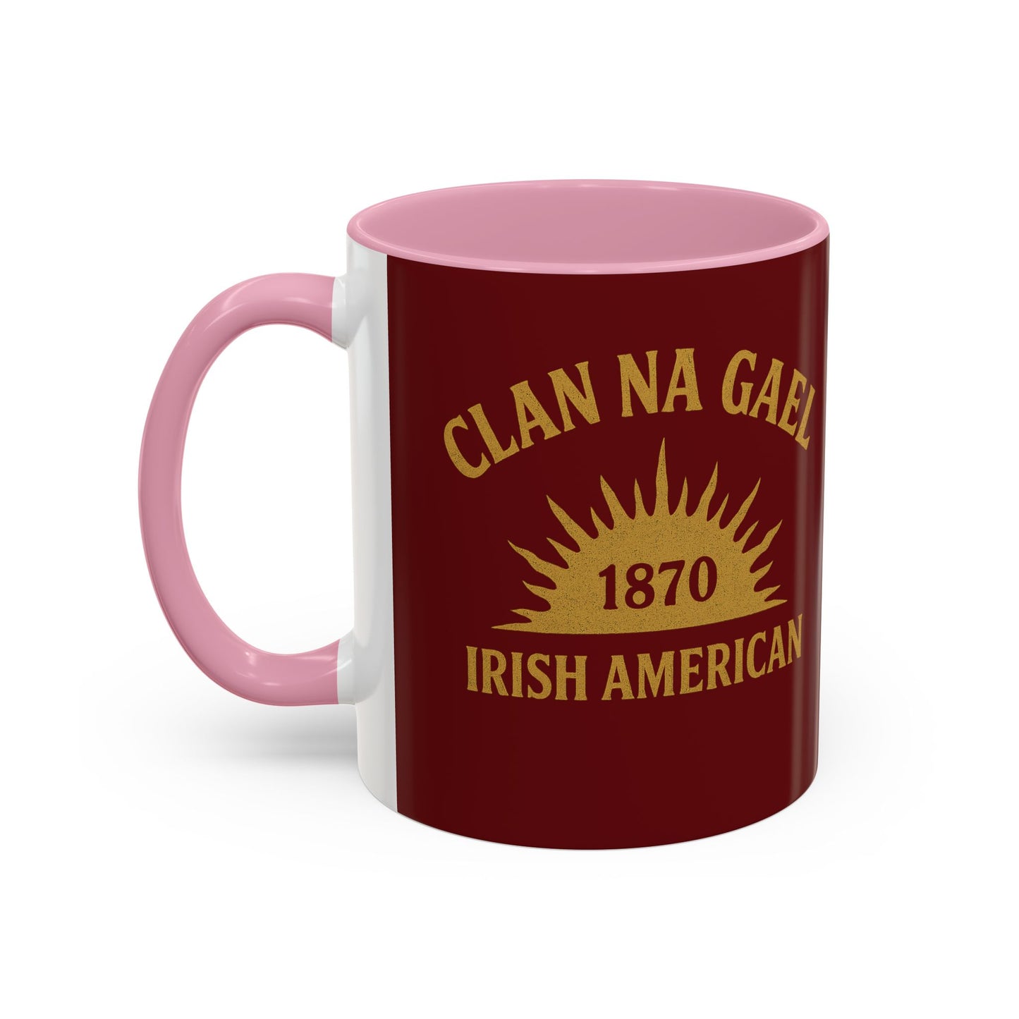 "Clan na Gael - Irish American", Colorful Mugs (11oz, 15oz) (Palladius Red)