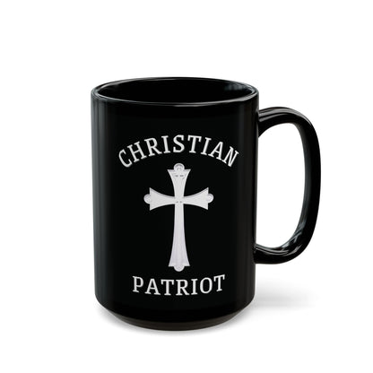 "Christian Patriot" #04, Black Mug (11oz & 15oz)
