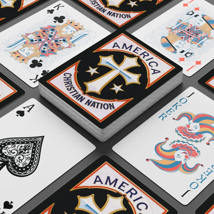 "America Christian Nation" #21, Christian Playing Cards (Void Black)