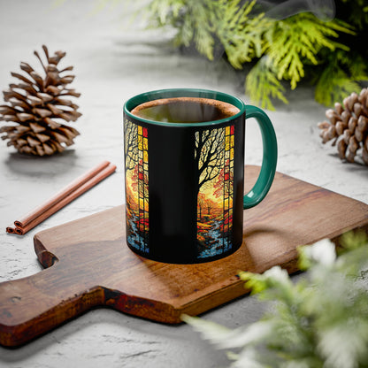 "Realization at 5", Colorful Mugs (11oz, 15oz)