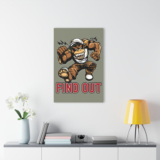 "Find Out", Acrylic Wall Prints (French Cleat Hanging) (Striking Grey)