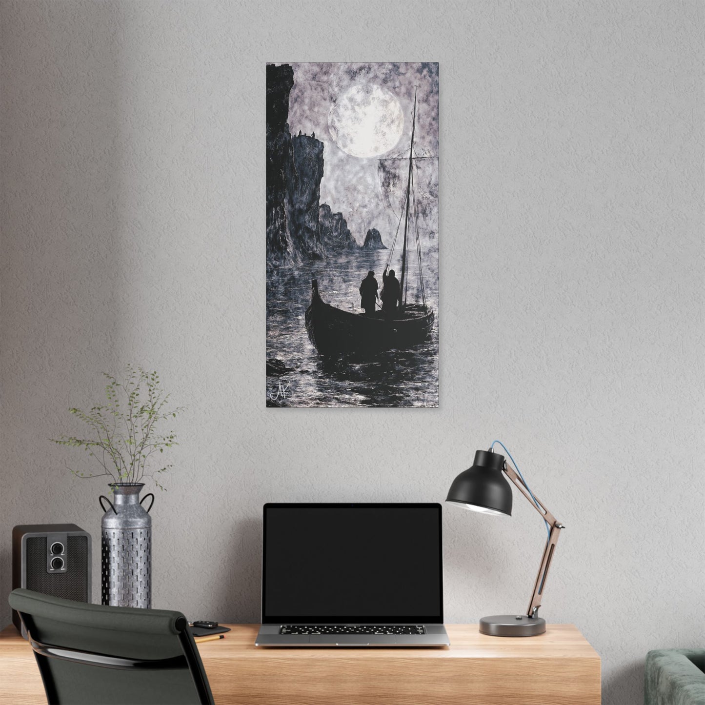 "World's Edge: Clans of the Farthest Shore", Stretched Classic Canvas Fine Art Print