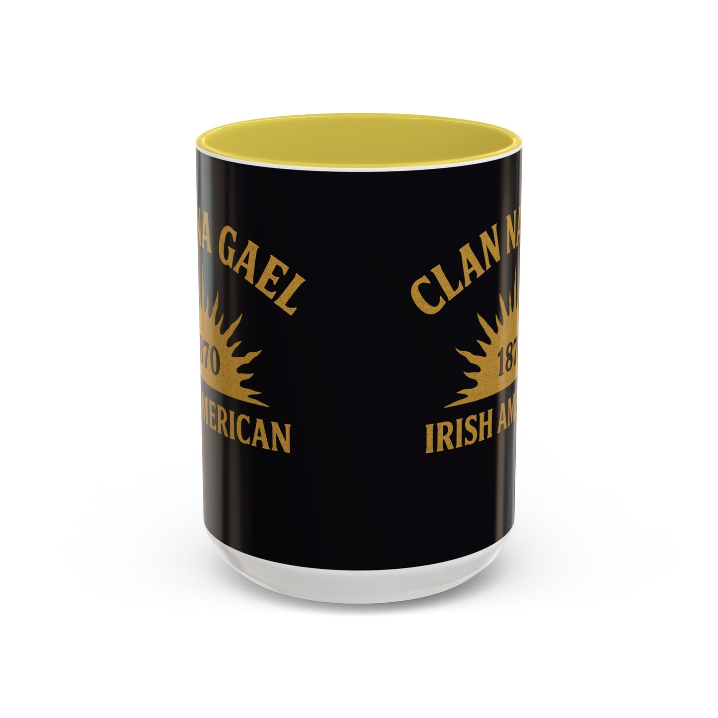 "Clan na Gael - Irish American", Colorful Mugs (11oz, 15oz) (Raven Black)