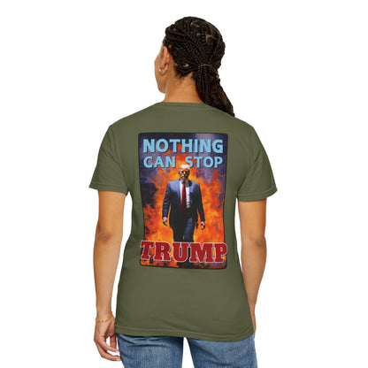 "Nothing Can Stop Trump", Unisex T-shirt (Dark Colors)