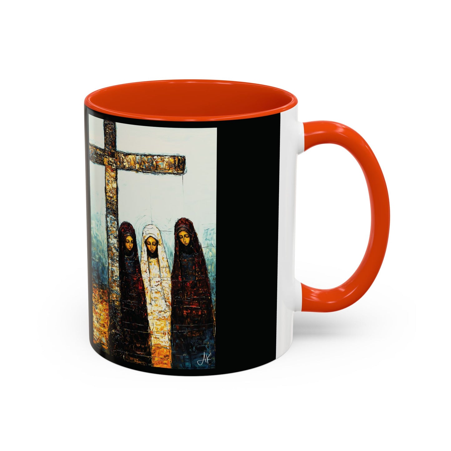 "At-the-Foot of the Cross - John 19:25", Colorful Mugs (11oz & 15oz)
