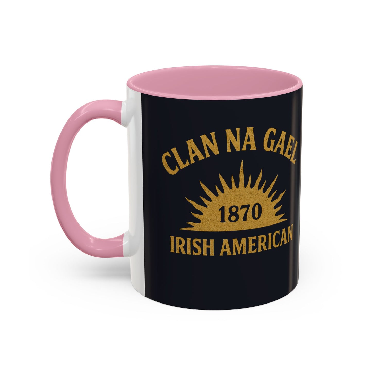 "Clan na Gael - Irish American", Colorful Mugs (11oz, 15oz) (Black Denim)
