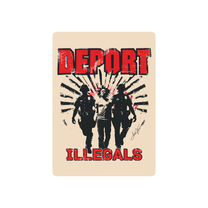 "Deport Illegals", Cultural Playing Cards (Champagne)