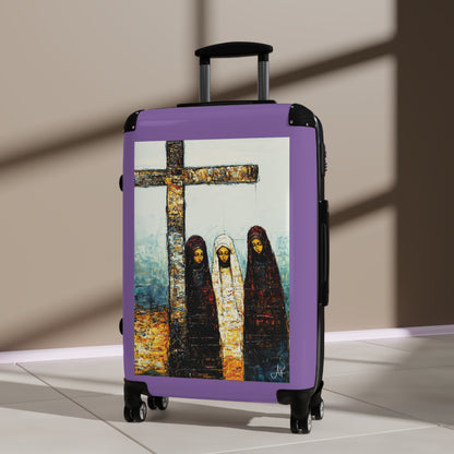 "At-the-Foot of the Cross - John 19:25", Suitcases (Light Purple)