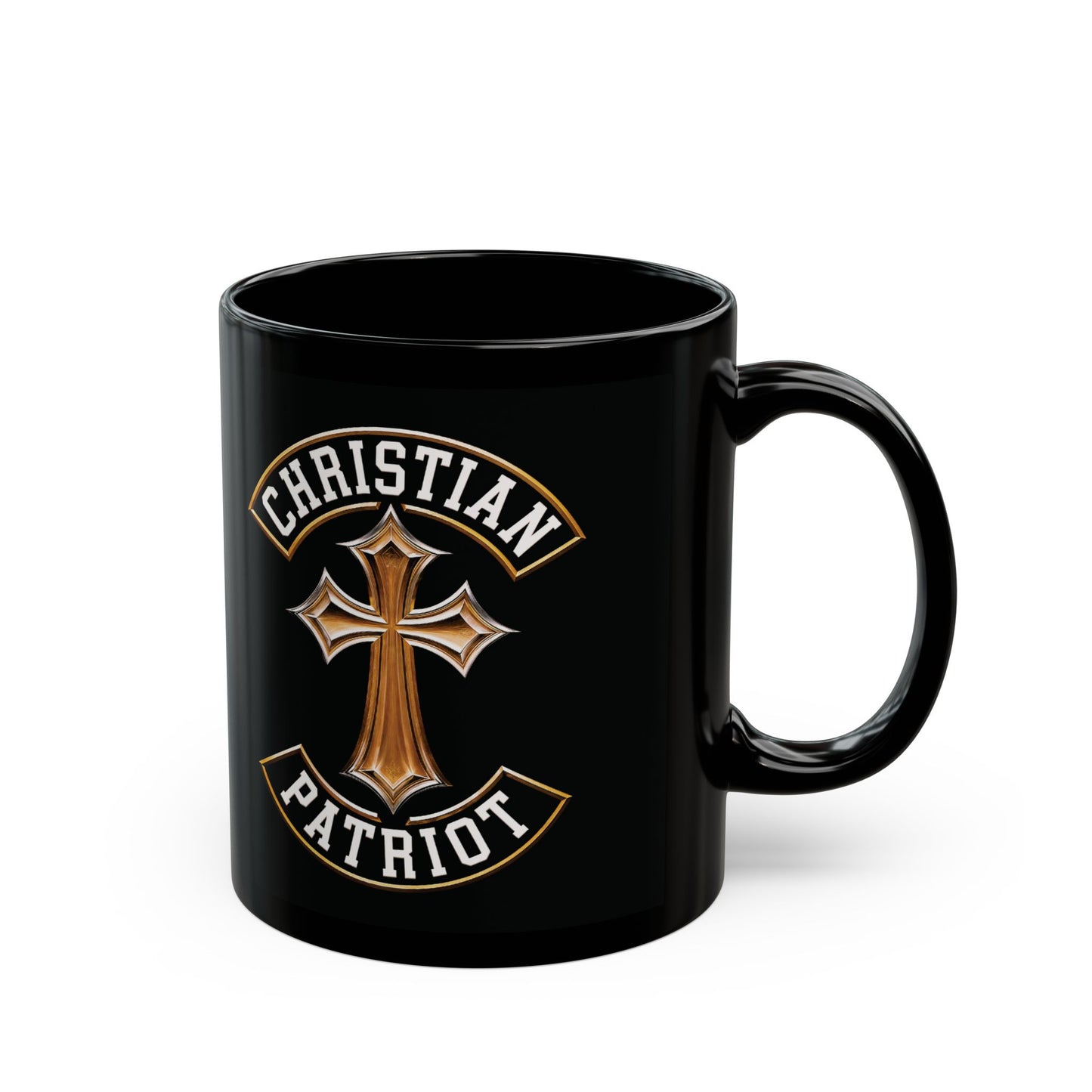 "Christian Patriot" #03, Black Mug (11oz & 15oz)