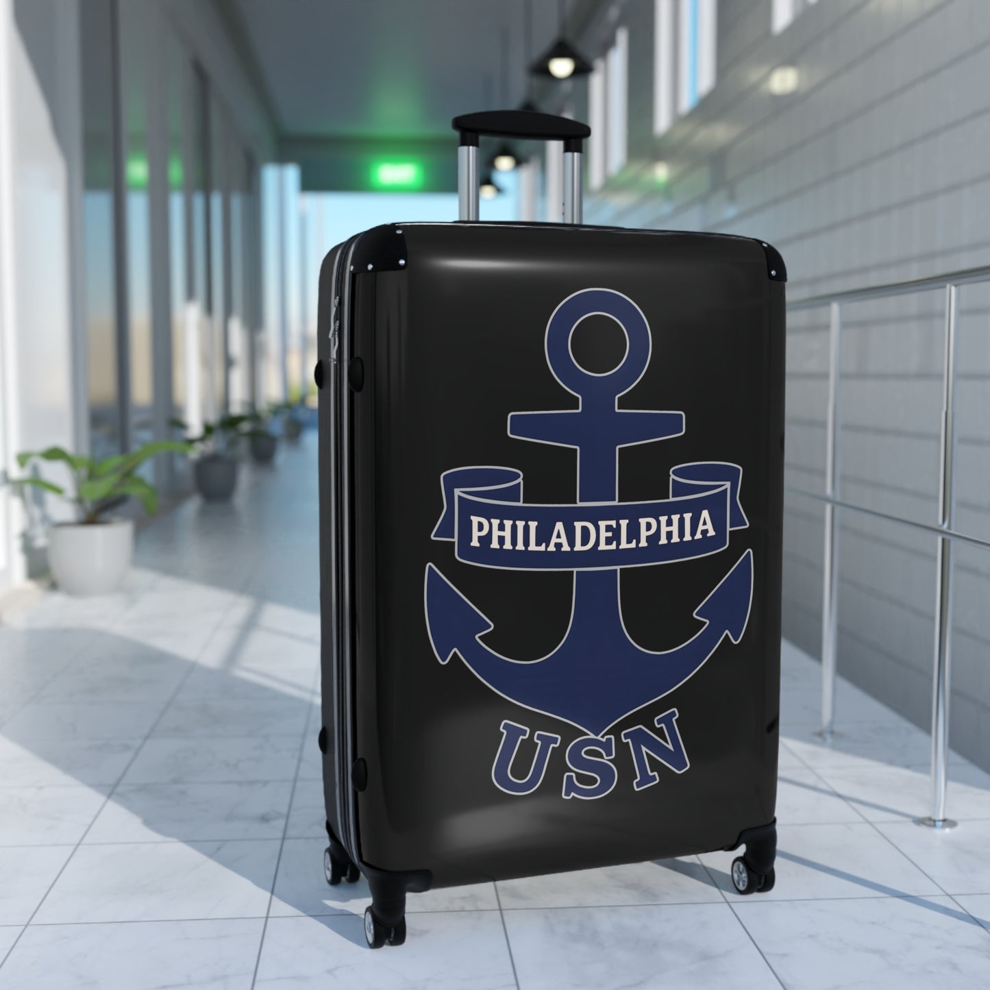 "USN Anchor", Suitcase (Righteous Black)
