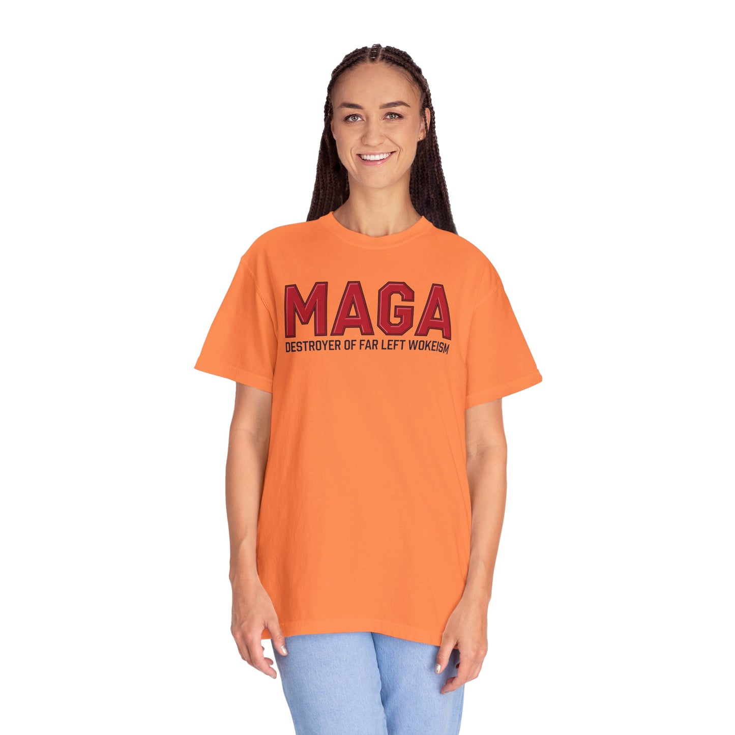 "MAGA - Destroyer of Far Left Wokeism", Unisex T-shirt