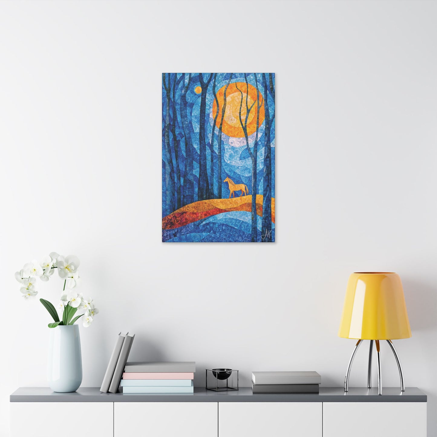 "Bathing in Early Morning's Light", Stretched Classic Canvas Fine Art Print