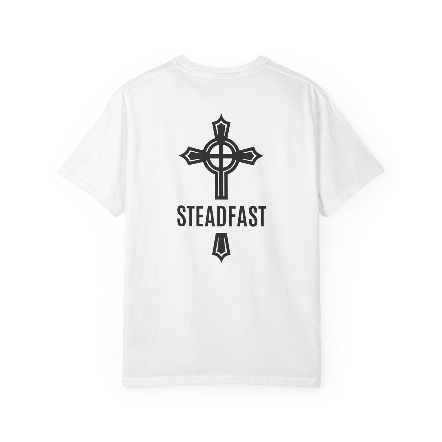 "Steadfast Cross in Black", Unisex T-shirt