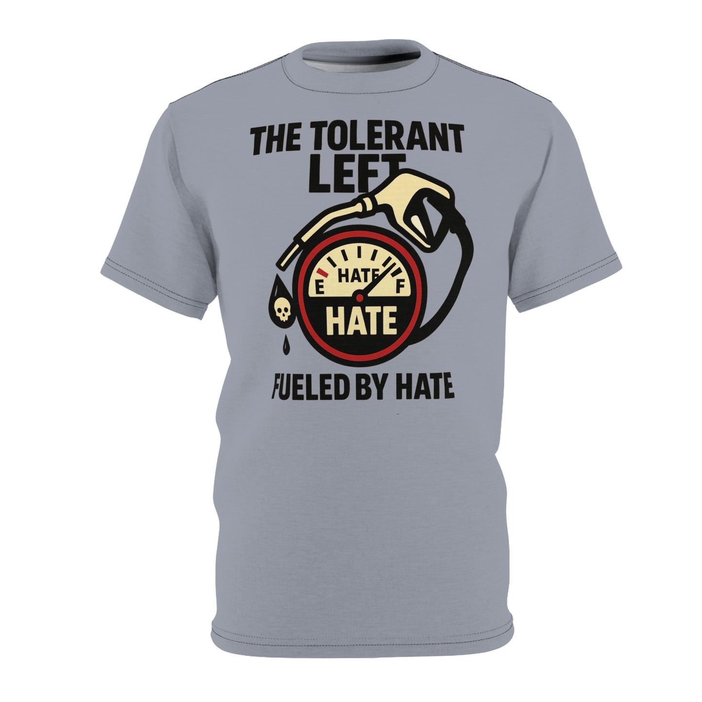 "The Tolerant Left", Unisex T-shirt (Concrete Grey)
