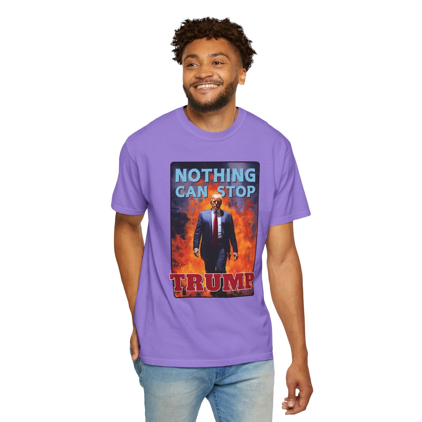 "Nothing Can Stop Trump", Unisex T-shirt (Light Colors)