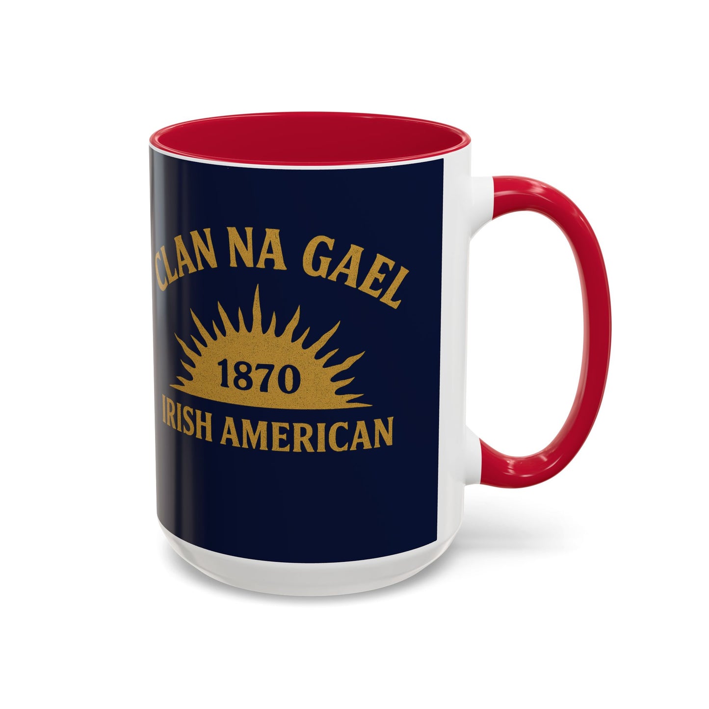 "Clan na Gael - Irish American", Colorful Mugs (11oz, 15oz) (Mariana Blue)