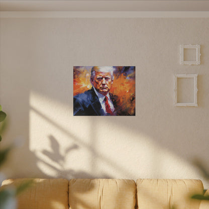 "Trump Portrait No. 9", Stretched Matte Canvas Fine Art Print