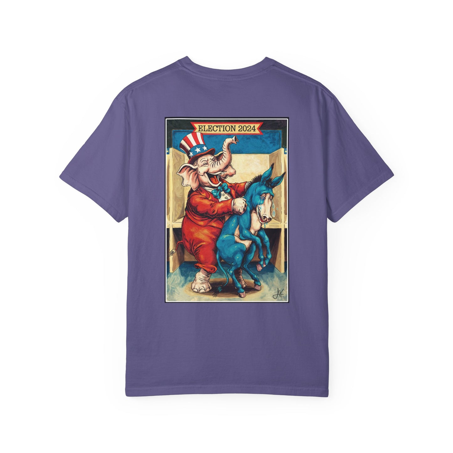 "MAGA Spanked the Donkeys 2024", Unisex T-shirt (Dark Colors)