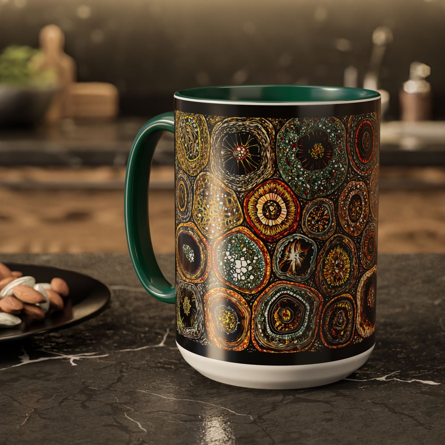 "Every Detail, His Design", Colorful Mugs (11oz, 15oz)