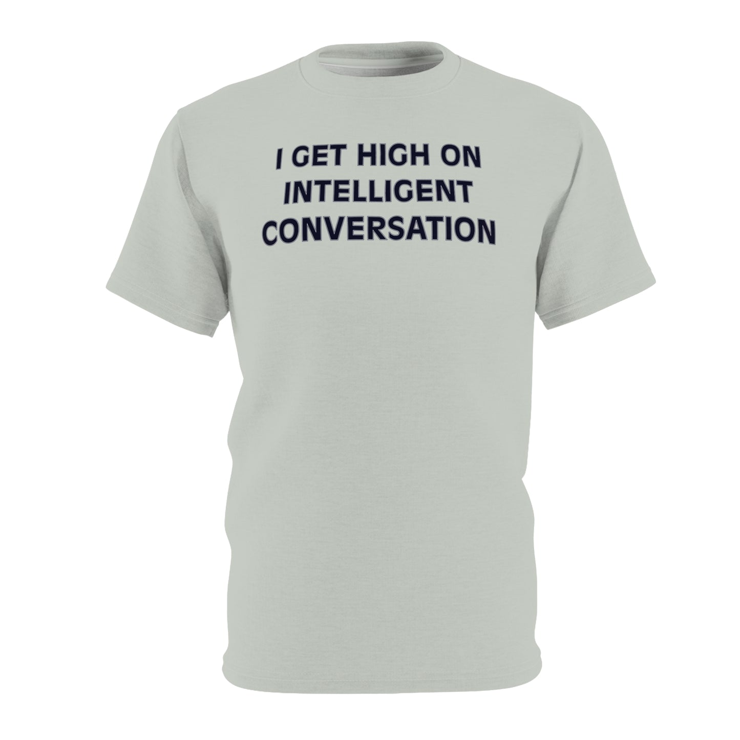 "Intelligent Conversation", Unisex T-shirt (Vitreous Green)