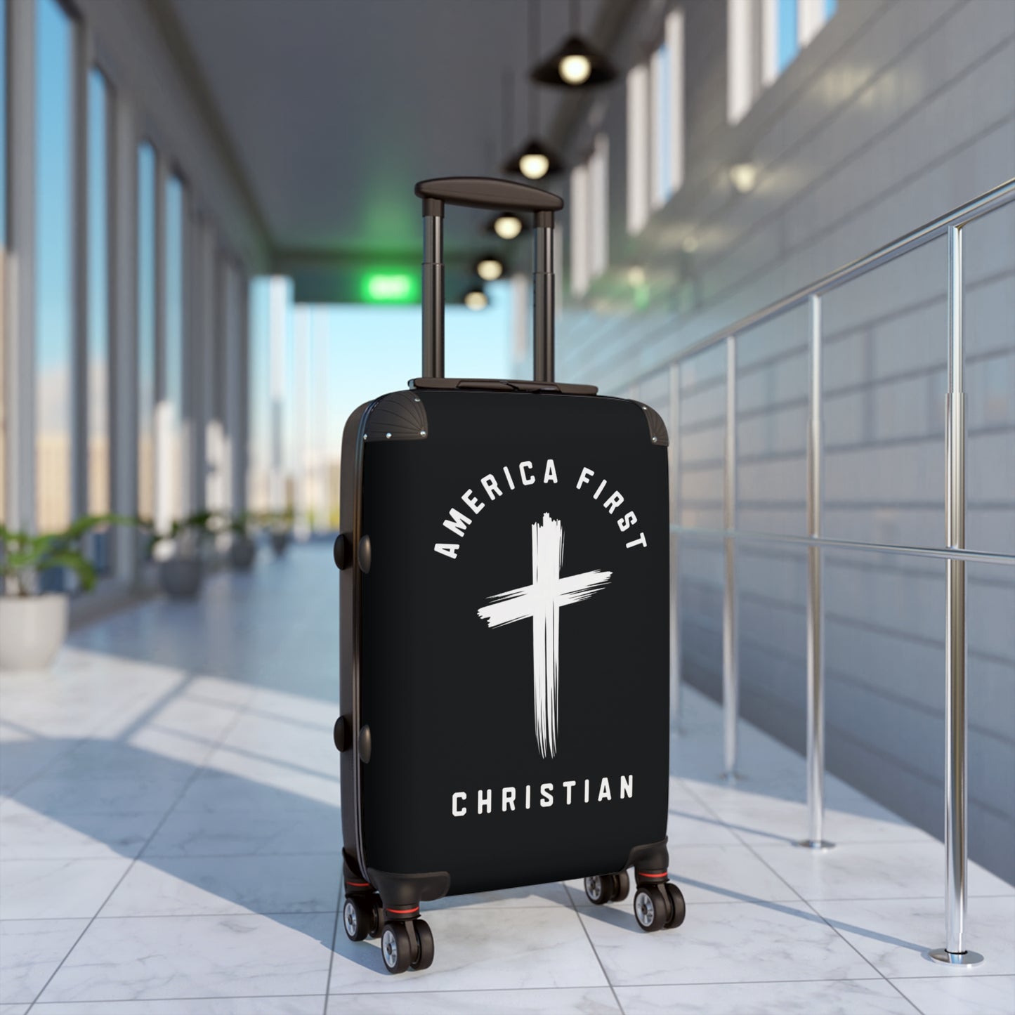 "America First Christian" #05 Suitcases (Moonless Black)