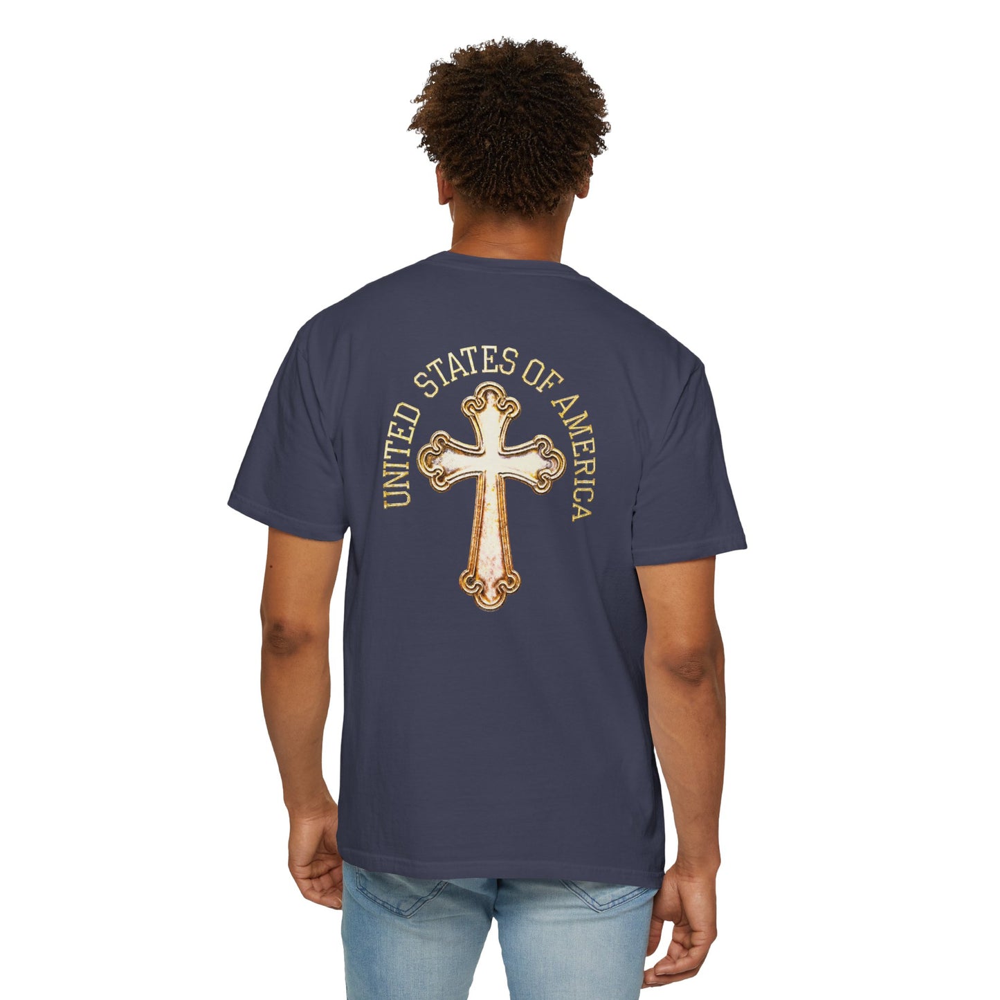 "USA Gold Cross", Unisex T-shirt