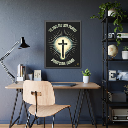 "Romans 11:36", Framed Paper Poster