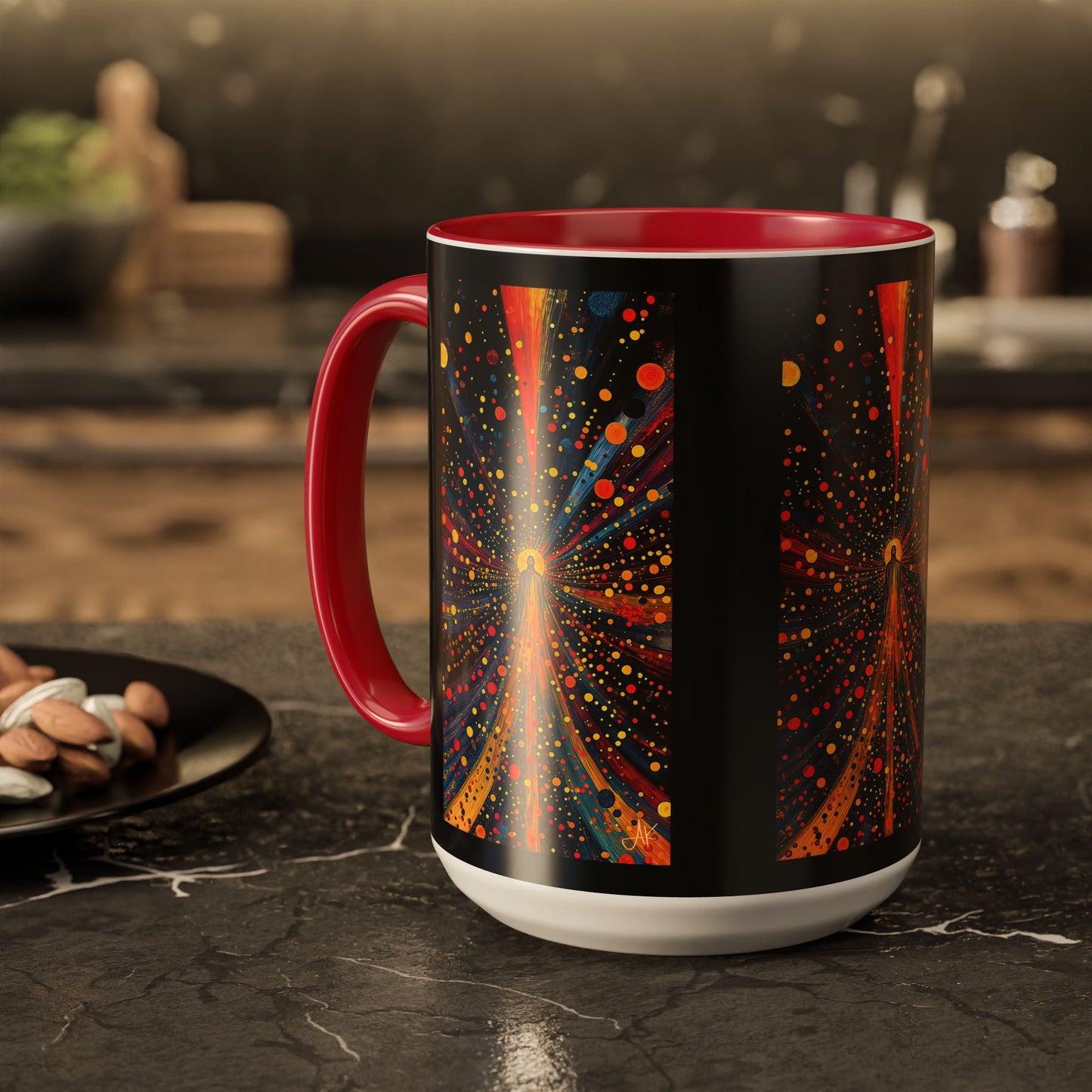 "Illuminated by Grace - 2 Corinthians 4:6", Colorful Mugs (11oz & 15oz)