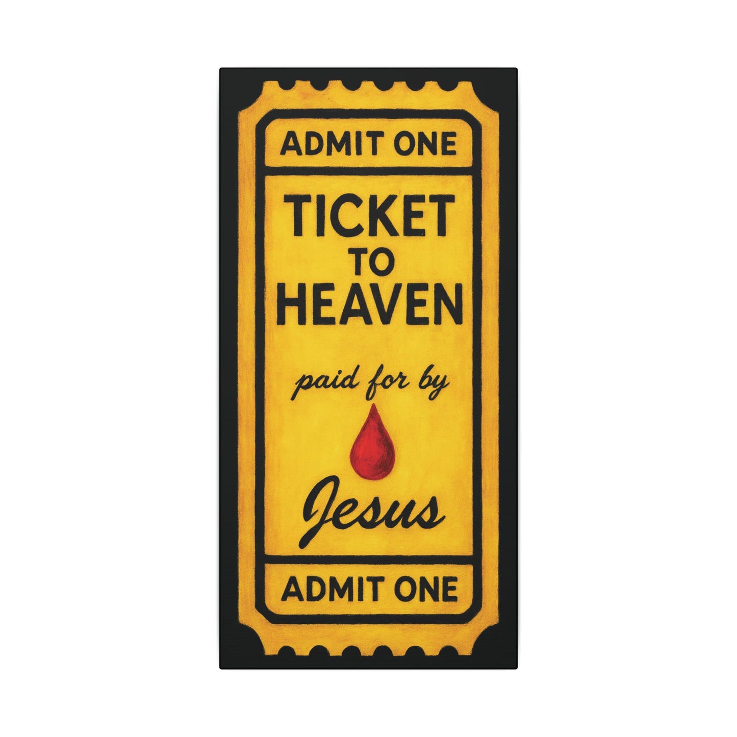 "The Golden Ticket", Matte Canvas Fine Art Print