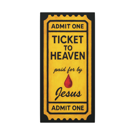 "The Golden Ticket", Matte Canvas Fine Art Print