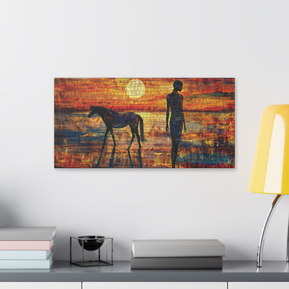 "Turas & Solas (Gaelic); Journey & Light (English)", Stretched Classic Canvas Fine Art Print