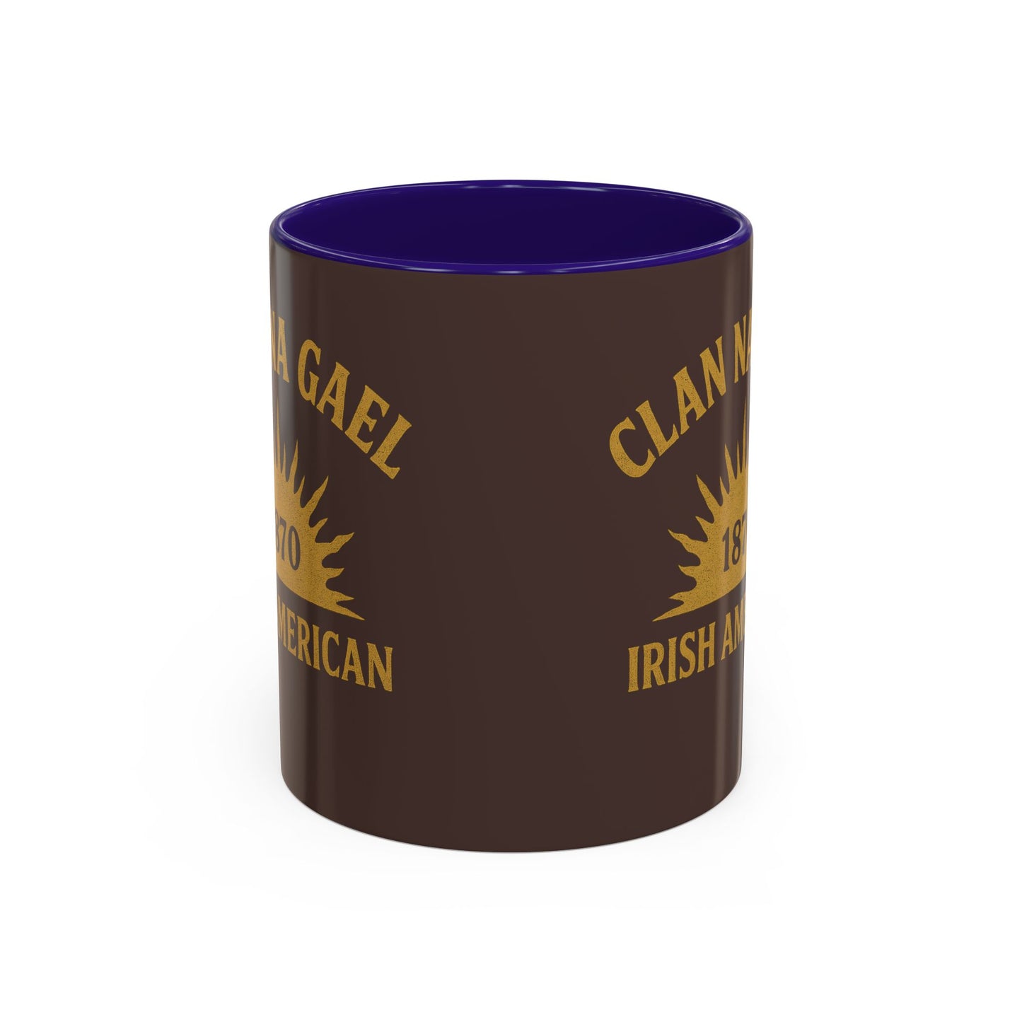 "Clan na Gael - Irish American", Colorful Mugs (11oz, 15oz) (Wild Boar Brown)