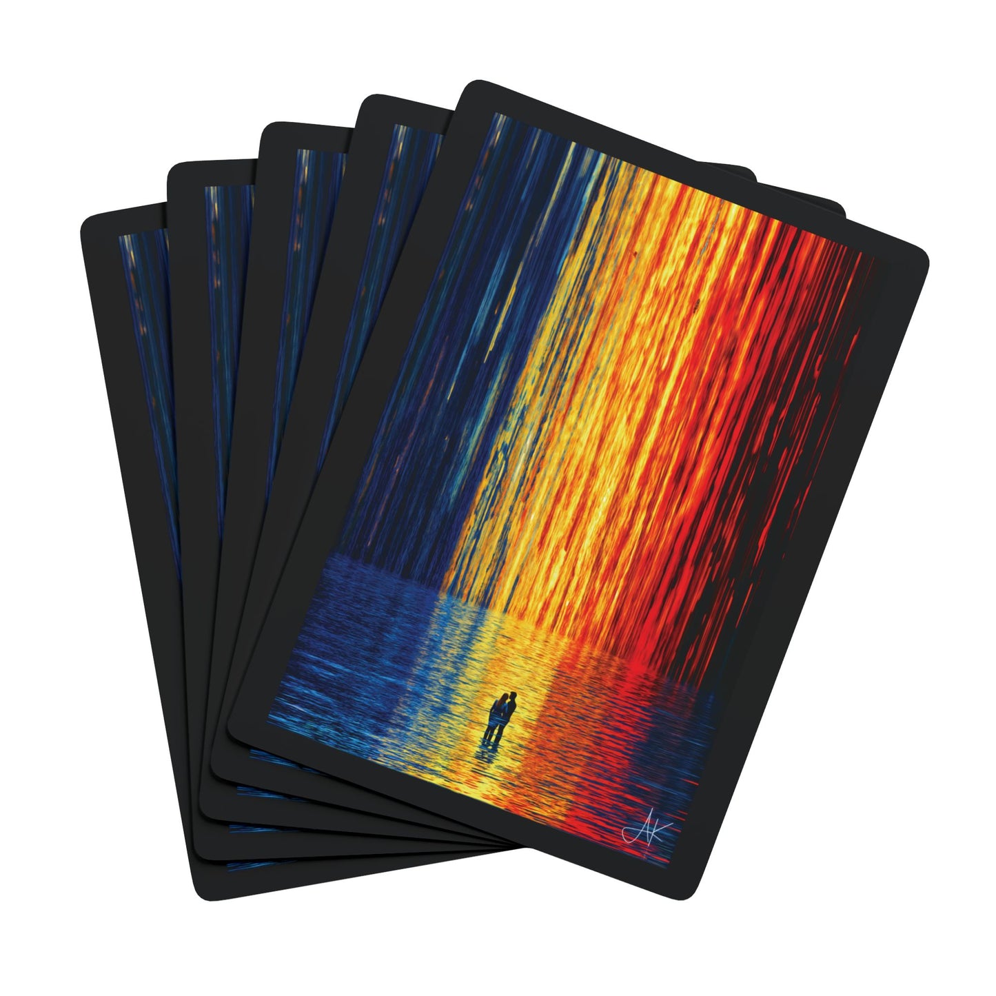 "Two are One", Fine Art Playing Cards (Moonless Black)
