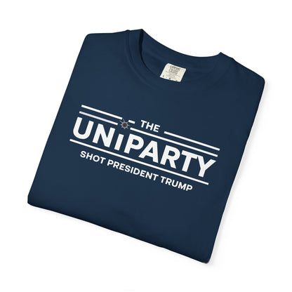 "The Uniparty Shot President Trump" #03, Unisex T-shirt