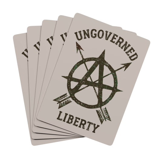 "Ungoverned Liberty", Political Playing Cards (Silver Croft)